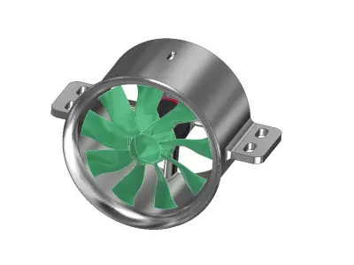 40mm miniature duct 3D print model