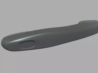 Car Door Handle 04 Low-poly 3D model