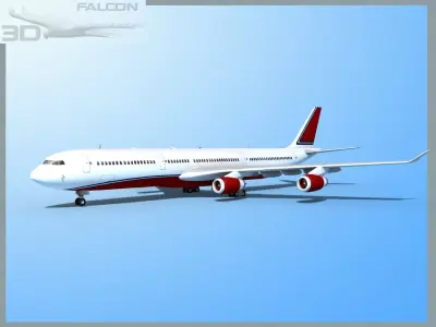 Falcon3D A340-600 Corporate 2 3D model