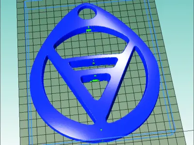 Thundermarks of Perun amulets Gromoviti znaci and Veles 3D model