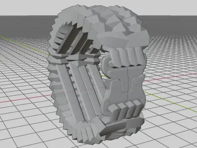 Paracord Bracelet Trilobite 3D model
