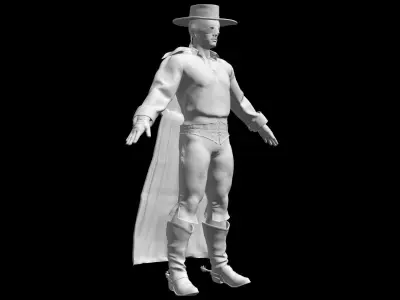 El Zorro 3D model