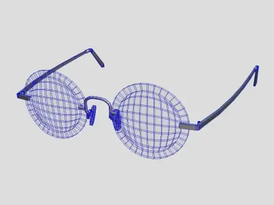 Glasses 7 eyeglasses Low-poly 3D model