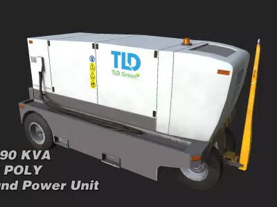 TLD 90 KVA GPU Low-poly 3D model