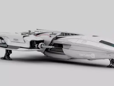 Centurian Spaceship Low-poly 3D model