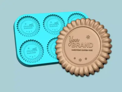 Custom Cookie Mould - Biscuit Silicon Molding - Read Description Free 3D print model