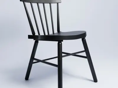 Black Chair NORRARYD Free 3D model