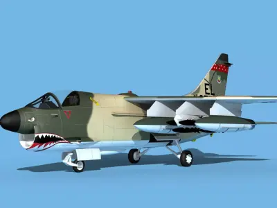 Chance Vought A-7E Corsair II V05 USAF 3D model