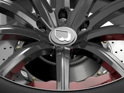 BB Audi R8 wheel 3D model