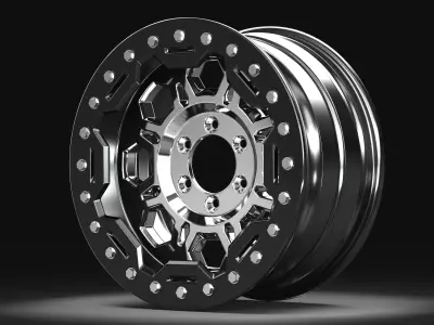 Maverick X3 Beadlock Wheel 3D model