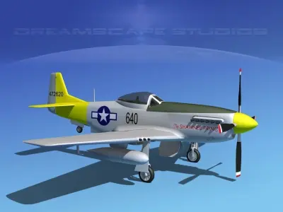 P-51D Mustang Shawnee Princess 3D model