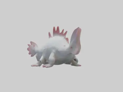 Axolotl Model 1 Low-poly 3D model