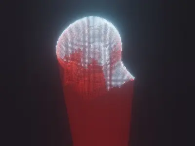 Realistic Sci-Fi Futuristic Realtime Hologram 3D model Free low-poly 3D model