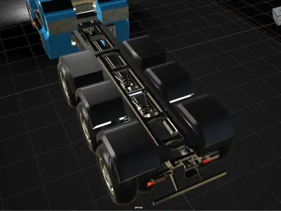 Peterbilt 389 Heavy Haul Stylized Truck 3D Model Low-poly 3D model