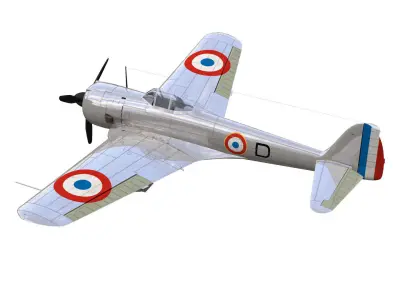 Ki43 Hayabusa type2-Otsu oscar 3D model