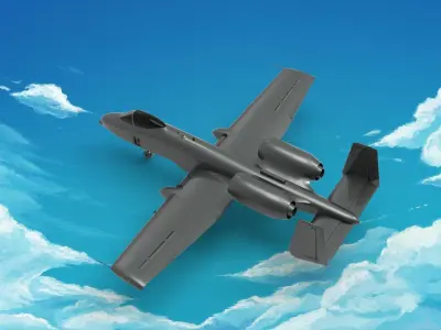 Fairchild Republic A-10 Thunderbolt II 3D model