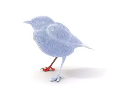 Vibrant Meadowlark Bird model pack Low-poly 3D model