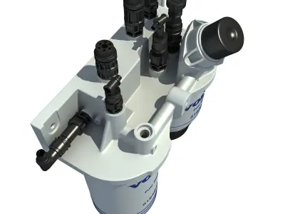 3D Fuel Oil Filter 3D model