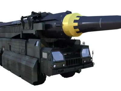 Hwaseong12 Missile launch vehicle 3D model