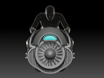 sh figuarts SCI-FI JET BIKE Model kit 3D print model