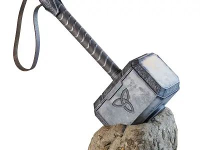 Mjolnir Hammer Replica 3D model