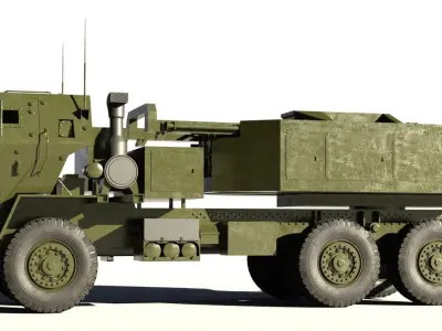 M142 HIMARS MLRS 3D model