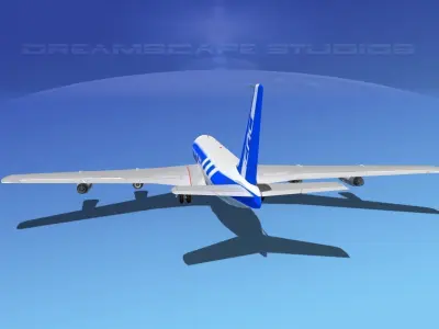 Boeing 707 Emerson Air Cargo 3D model