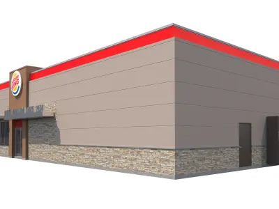 Retail-037 Burger King-002 3D model