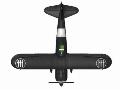 Fiat CR42CN Falco  3D model