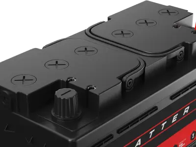 Detailed Car Battery 3D model