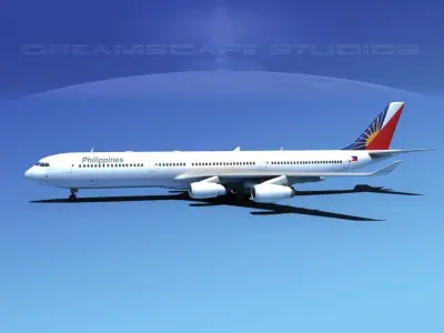 Airbus A340-600 Philippines Air 3D model