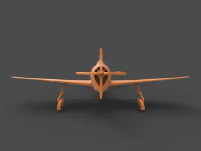 P-47 Thunderbolt 3D print model