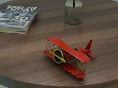 Vintage Toy Plane 3D model