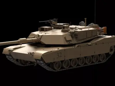 m1a2 abrams 3D model purchase