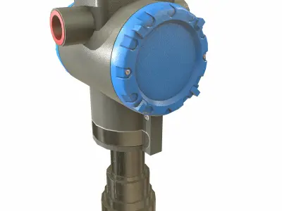 Honeywell Pressure Transmitter Low Poly Low-poly 3D model