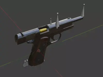 1911 Pistol - Textured and Rigged 3D model