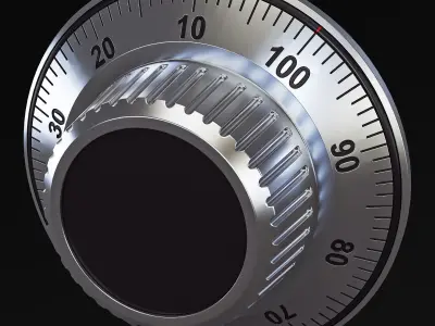 Rotation Mechanical Code Disk Lock v 1 3D model