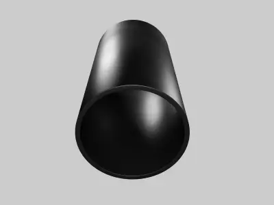 Technical HDPE pipes highpoly 3D model