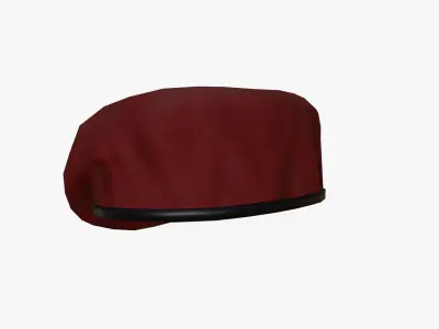 Commando Beret - Low Poly PBR Low-poly 3D model