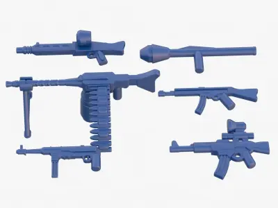 Lego Weapon Collections 3D model