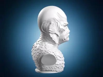 Creature from the Lagoon Bust 3D print model