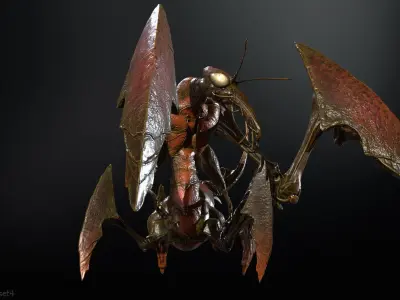 Bogomol Low-poly 3D model