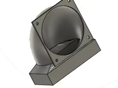 Smoke Exhaust Adaptor for Vevor 40W Laser Cutter 3D model