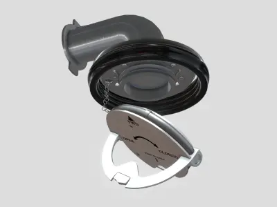 A320 Refuel coupling cap 3D model Download Low-poly 3D model