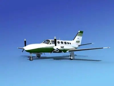 Cessna 425 Conquest I V09 3D model