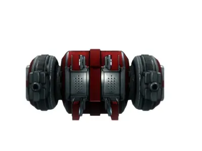 Drone 03 Sci-fi low poly Low-poly 3D model