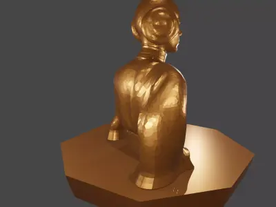 Space Princess Bust 3D print model