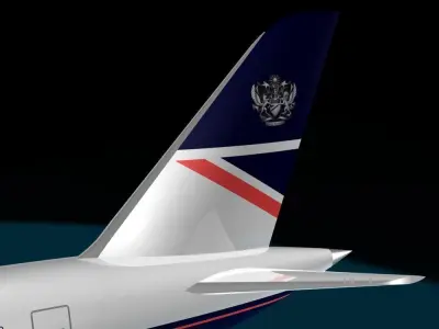 British Airways 787-9 New Logo 3D model