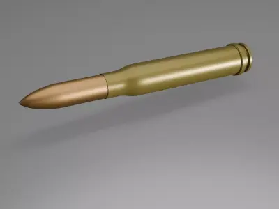 German Bullet Free Free low-poly 3D model