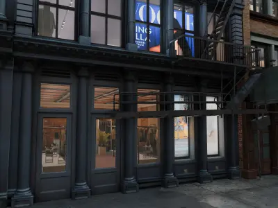 NYC SoHo Building Pack Low-poly 3D model